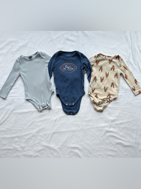 Other - Baby Boy 6-12M Bundle – 3 Long Sleeve Onesies (Old Navy)